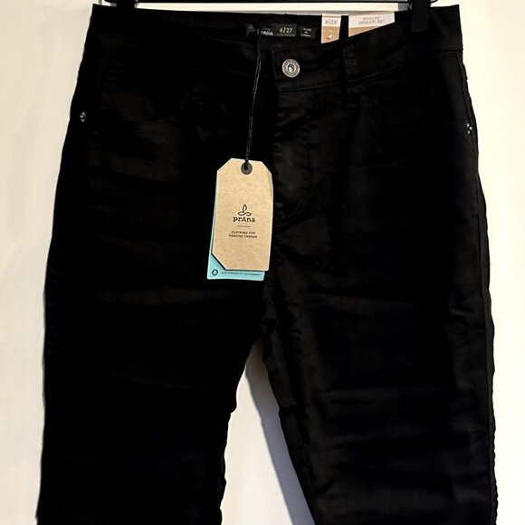 NWT Prana Women's Oday Skinny Jeans in Black Out - Size 4 - Picture 5 of 13